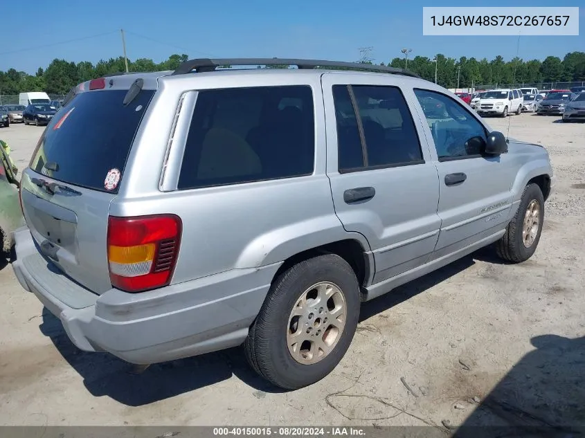 2002 Jeep Grand Cherokee Laredo VIN: 1J4GW48S72C267657 Lot: 40150015