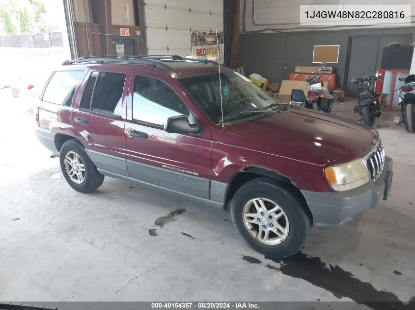 2002 Jeep Grand Cherokee Laredo VIN: 1J4GW48N82C280816 Lot: 40154357