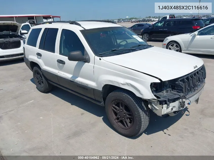 1J4GX48SX2C116616 2002 Jeep Grand Cherokee Laredo