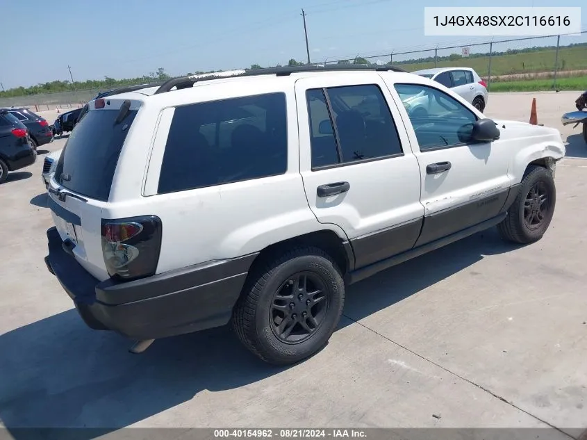 2002 Jeep Grand Cherokee Laredo VIN: 1J4GX48SX2C116616 Lot: 40154962