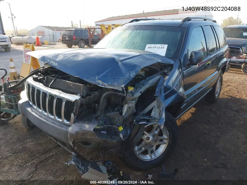 1J4GW48S92C204088 2002 Jeep Grand Cherokee Laredo