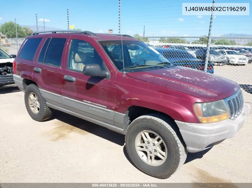 2002 Jeep Grand Cherokee Laredo VIN: 1J4GW48NX2C196299 Lot: 40413620