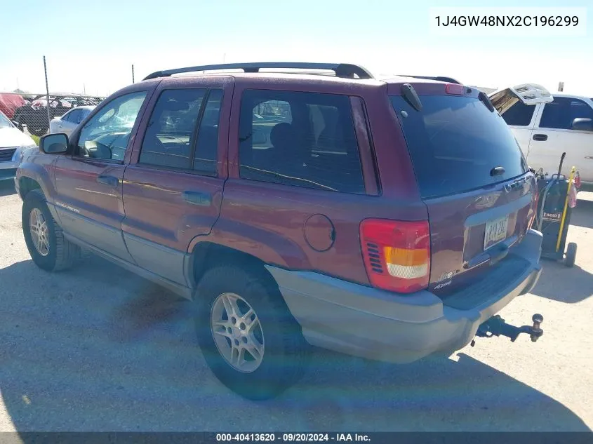 2002 Jeep Grand Cherokee Laredo VIN: 1J4GW48NX2C196299 Lot: 40413620