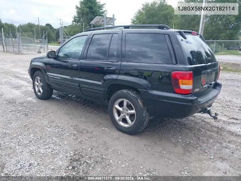 1J8GX58NX2C182114 2002 Jeep Grand Cherokee Limited