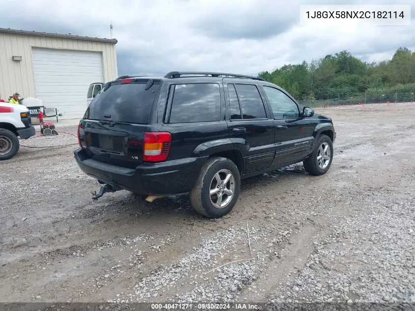 2002 Jeep Grand Cherokee Limited VIN: 1J8GX58NX2C182114 Lot: 40471271