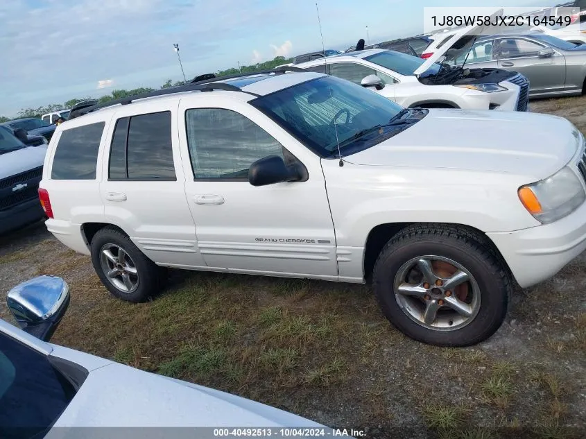 2002 Jeep Grand Cherokee Limited VIN: 1J8GW58JX2C164549 Lot: 40492513