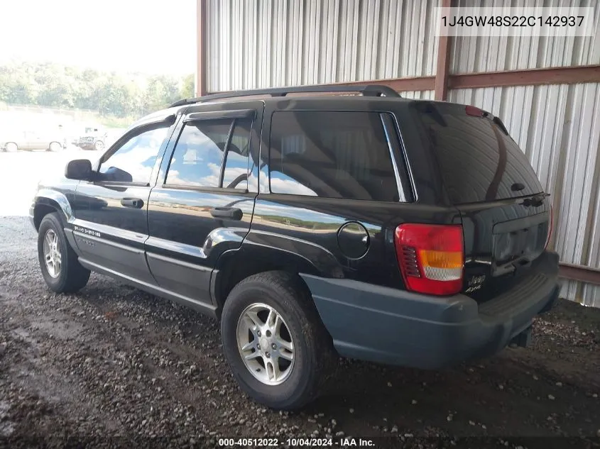 2002 Jeep Grand Cherokee Laredo VIN: 1J4GW48S22C142937 Lot: 40512022