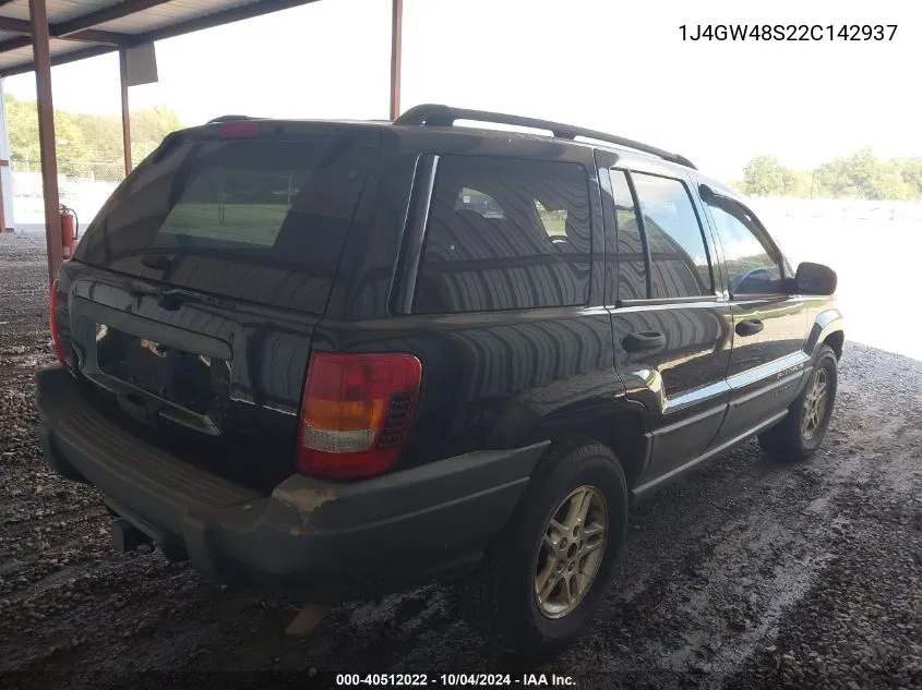 2002 Jeep Grand Cherokee Laredo VIN: 1J4GW48S22C142937 Lot: 40512022