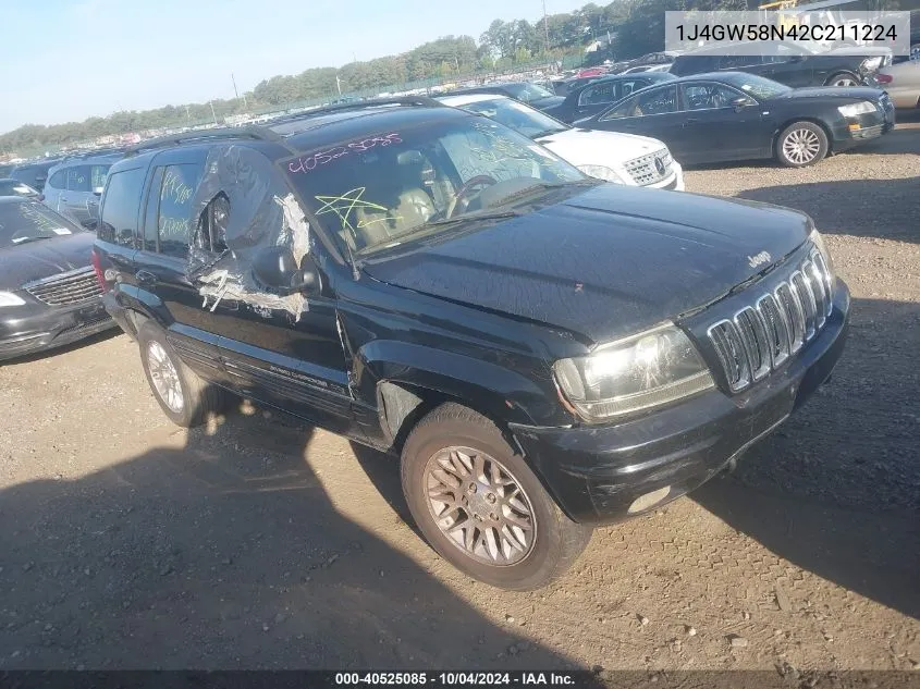 2002 Jeep Grand Cherokee Limited VIN: 1J4GW58N42C211224 Lot: 40525085