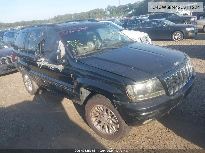 2002 Jeep Grand Cherokee Limited VIN: 1J4GW58N42C211224 Lot: 40525085