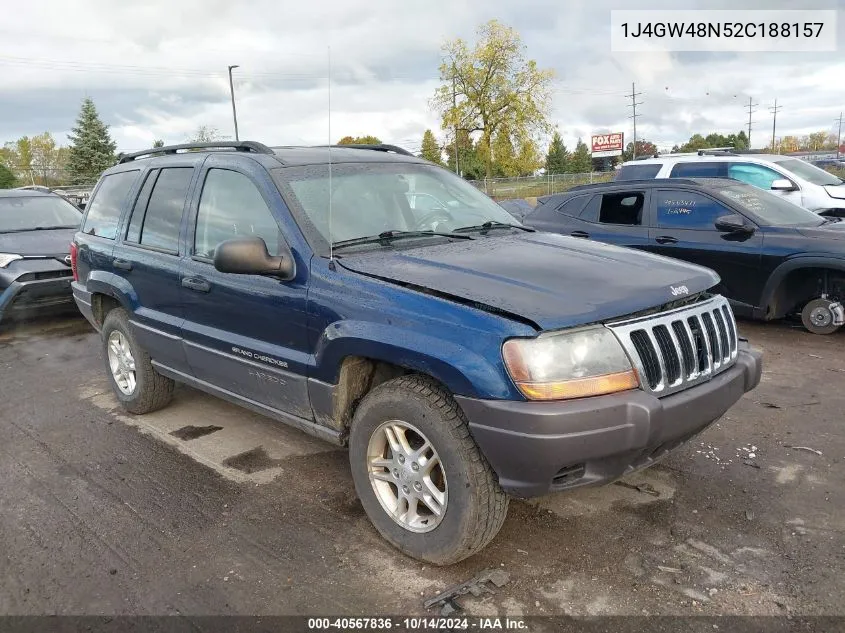 2002 Jeep Grand Cherokee Laredo VIN: 1J4GW48N52C188157 Lot: 40567836