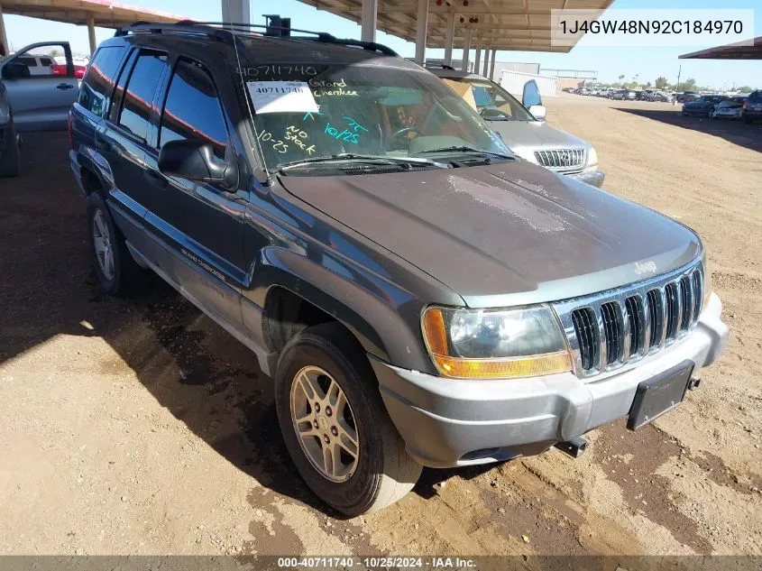 2002 Jeep Grand Cherokee Laredo VIN: 1J4GW48N92C184970 Lot: 40711740