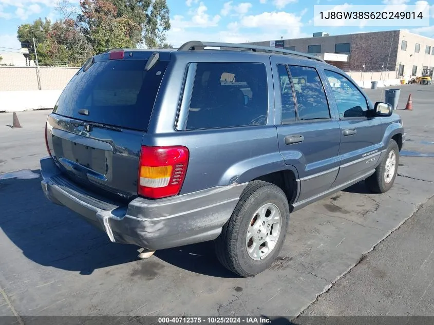 2002 Jeep Grand Cherokee Sport VIN: 1J8GW38S62C249014 Lot: 40712375