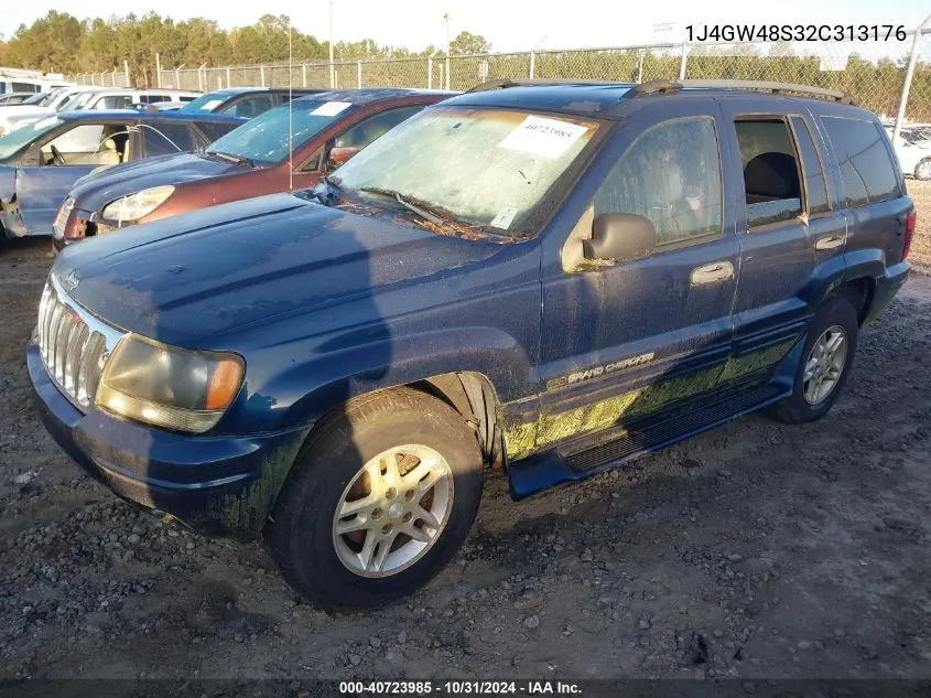 2002 Jeep Grand Cherokee Laredo VIN: 1J4GW48S32C313176 Lot: 40723985