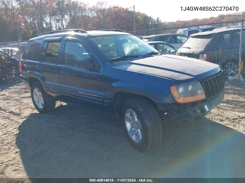 2002 Jeep Grand Cherokee Laredo VIN: 1J4GW48S62C270470 Lot: 40814018