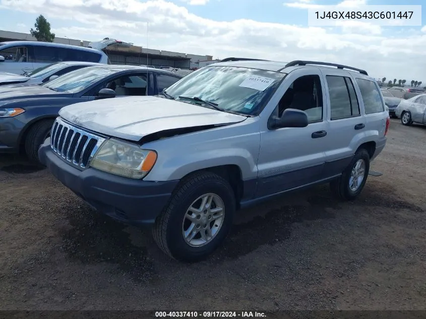 2003 Jeep Grand Cherokee Laredo VIN: 1J4GX48S43C601447 Lot: 40337410