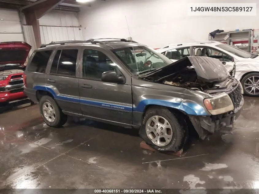 2003 Jeep Grand Cherokee Laredo VIN: 1J4GW48N53C589127 Lot: 40368151