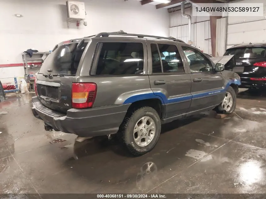 2003 Jeep Grand Cherokee Laredo VIN: 1J4GW48N53C589127 Lot: 40368151