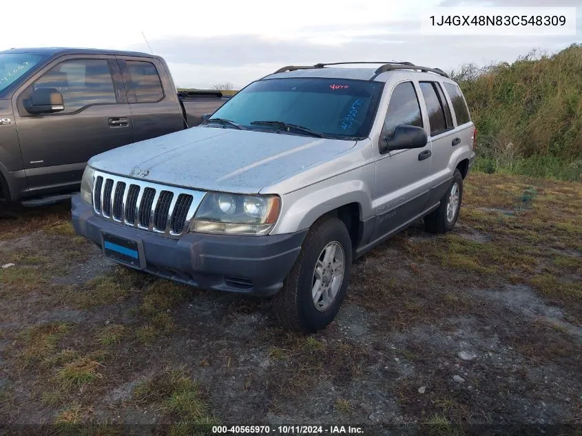 2003 Jeep Grand Cherokee Laredo VIN: 1J4GX48N83C548309 Lot: 40565970