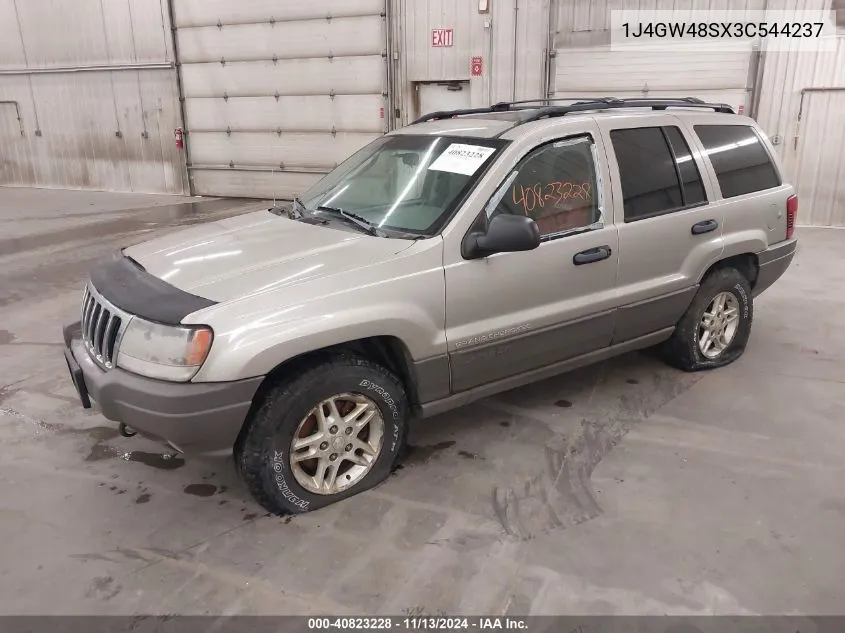 2003 Jeep Grand Cherokee Laredo VIN: 1J4GW48SX3C544237 Lot: 40823228