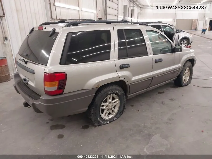 2003 Jeep Grand Cherokee Laredo VIN: 1J4GW48SX3C544237 Lot: 40823228