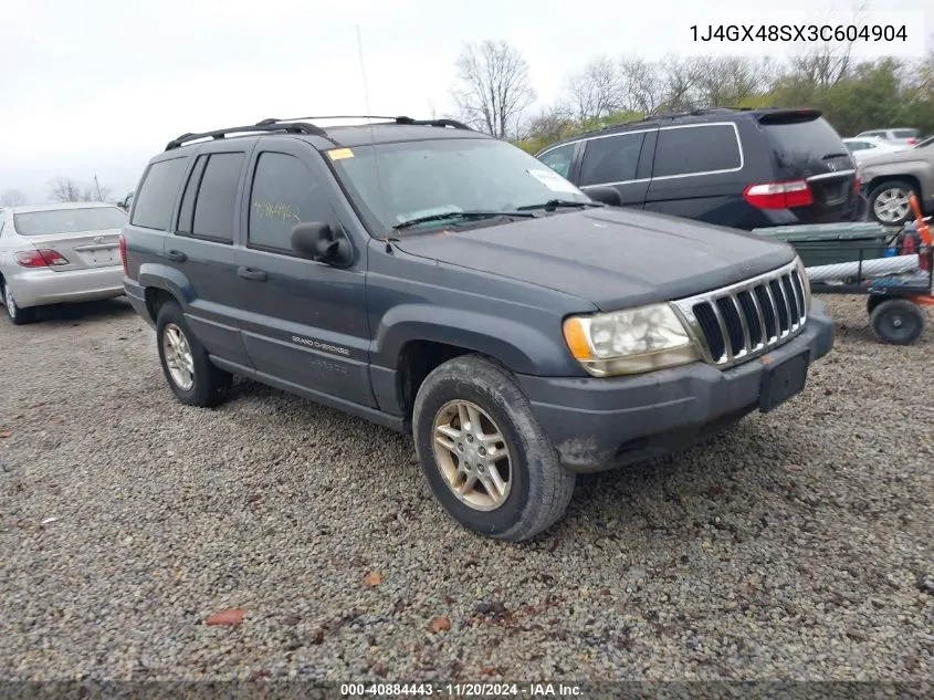 2003 Jeep Grand Cherokee Laredo VIN: 1J4GX48SX3C604904 Lot: 40884443