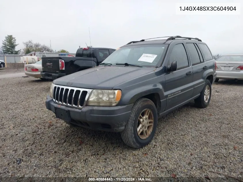 2003 Jeep Grand Cherokee Laredo VIN: 1J4GX48SX3C604904 Lot: 40884443