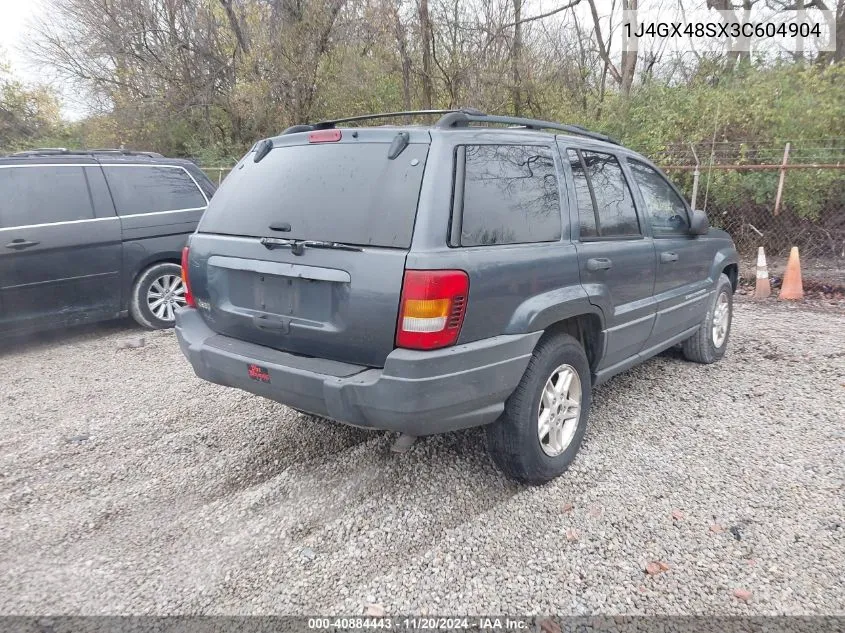 2003 Jeep Grand Cherokee Laredo VIN: 1J4GX48SX3C604904 Lot: 40884443