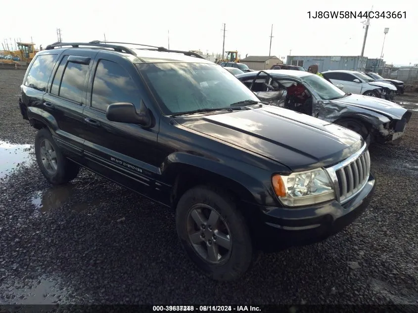 1J8GW58N44C343661 2004 Jeep Grand Cherokee Limited