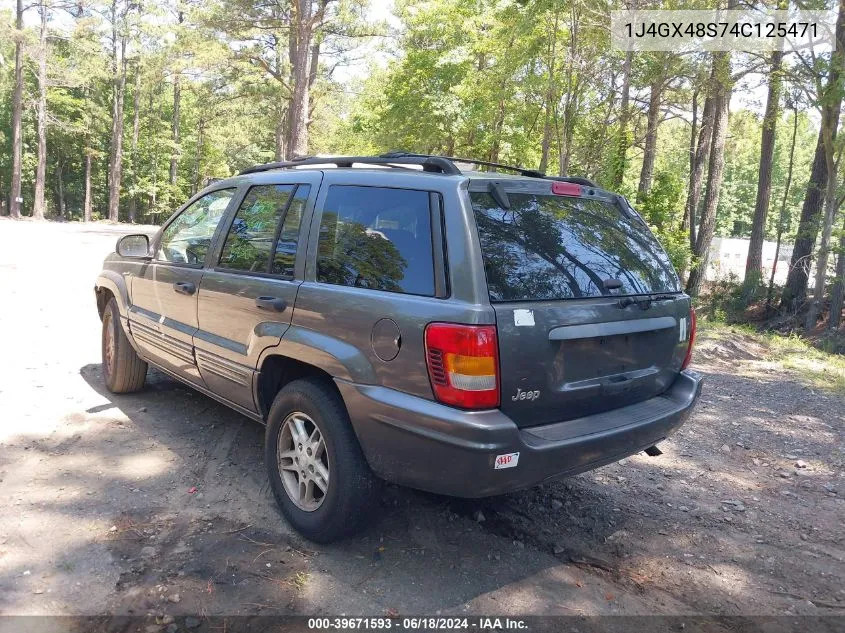 2004 Jeep Grand Cherokee Laredo VIN: 1J4GX48S74C125471 Lot: 39671593