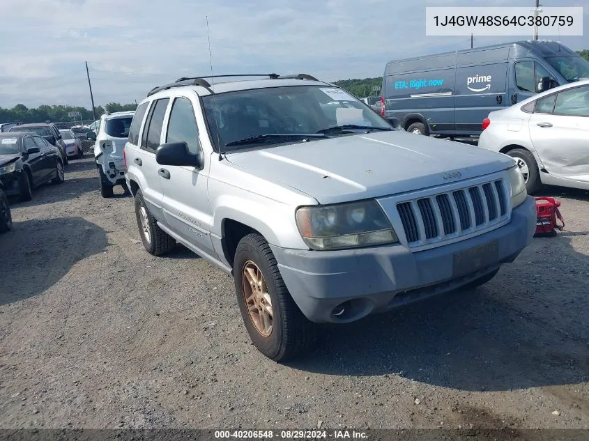 2004 Jeep Grand Cherokee Laredo VIN: 1J4GW48S64C380759 Lot: 40206548