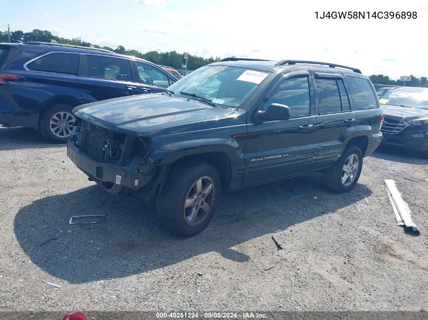 2004 Jeep Grand Cherokee Limited VIN: 1J4GW58N14C396898 Lot: 40251224