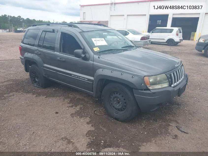 2004 Jeep Grand Cherokee Laredo VIN: 1J4GW48S84C103837 Lot: 40305785