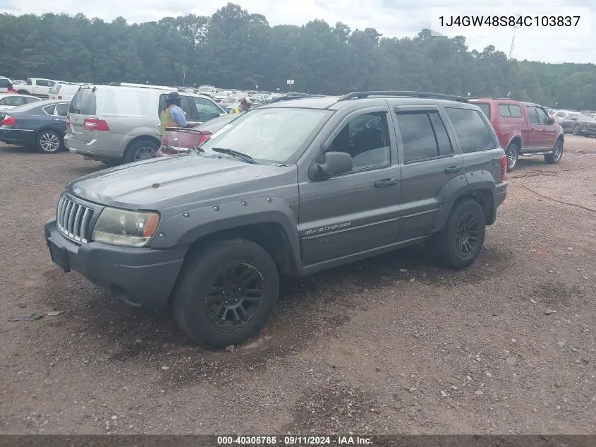 2004 Jeep Grand Cherokee Laredo VIN: 1J4GW48S84C103837 Lot: 40305785