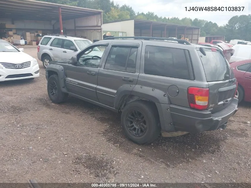 2004 Jeep Grand Cherokee Laredo VIN: 1J4GW48S84C103837 Lot: 40305785