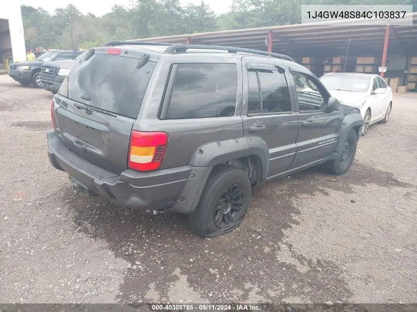 2004 Jeep Grand Cherokee Laredo VIN: 1J4GW48S84C103837 Lot: 40305785