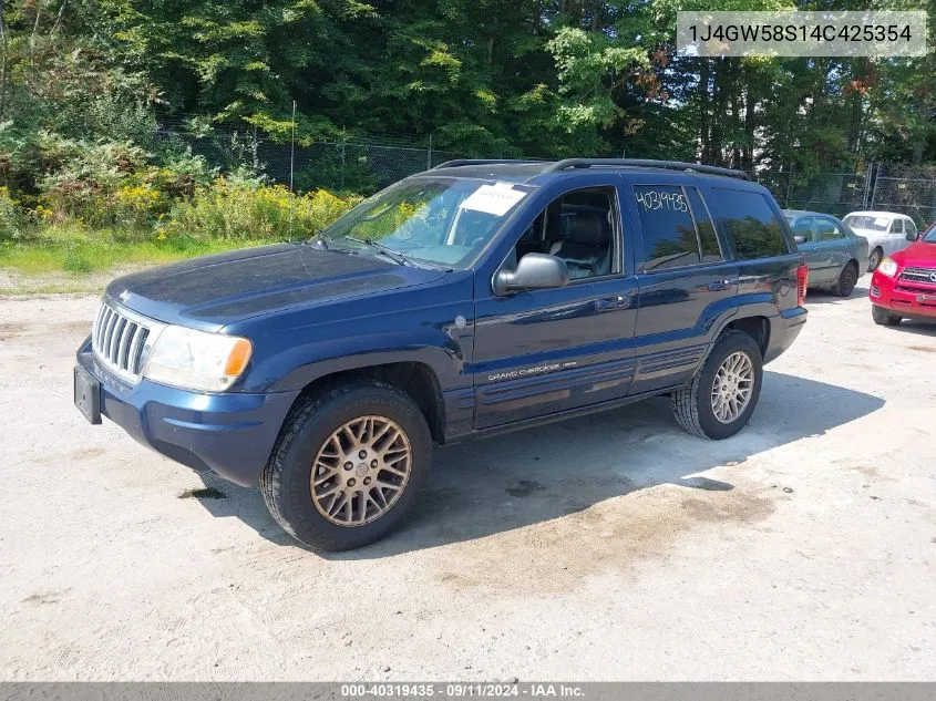 2004 Jeep Grand Cherokee Limited VIN: 1J4GW58S14C425354 Lot: 40319435