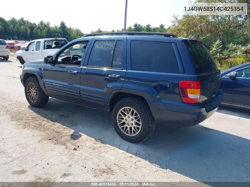 2004 Jeep Grand Cherokee Limited VIN: 1J4GW58S14C425354 Lot: 40319435