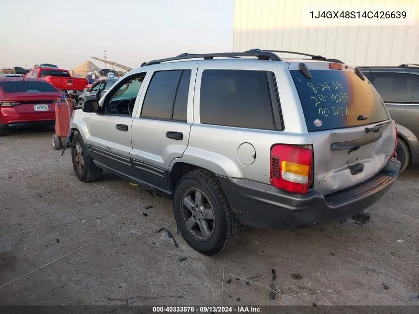 2004 Jeep Grand Cherokee Laredo VIN: 1J4GX48S14C426639 Lot: 40333578