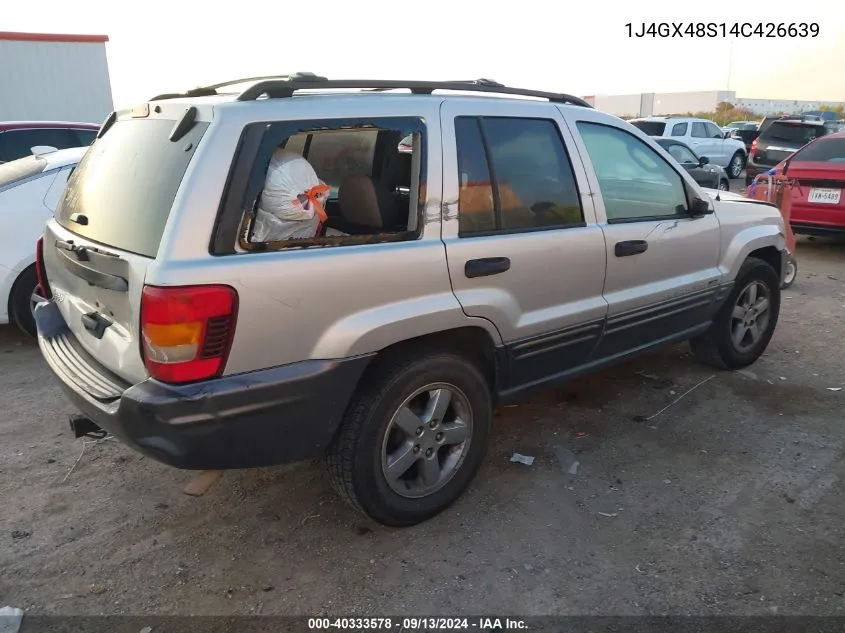 2004 Jeep Grand Cherokee Laredo VIN: 1J4GX48S14C426639 Lot: 40333578