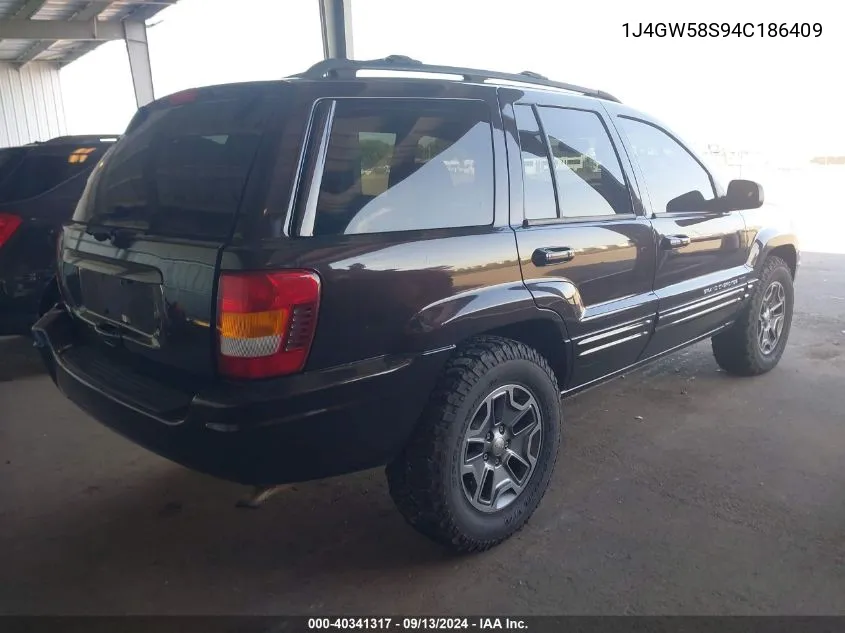 1J4GW58S94C186409 2004 Jeep Grand Cherokee Limited