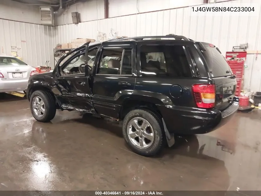 2004 Jeep Grand Cherokee Limited VIN: 1J4GW58N84C233004 Lot: 40346641