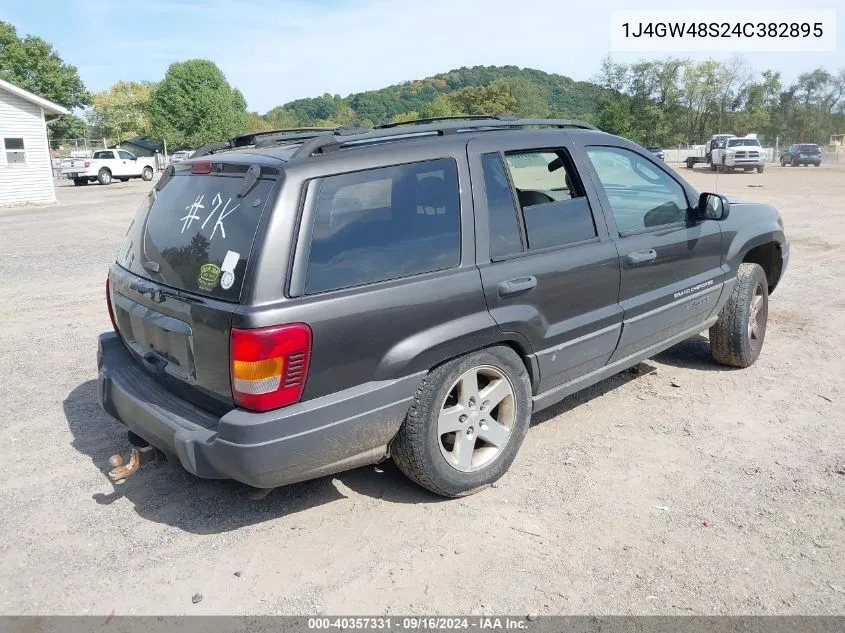 2004 Jeep Grand Cherokee Laredo VIN: 1J4GW48S24C382895 Lot: 40357331