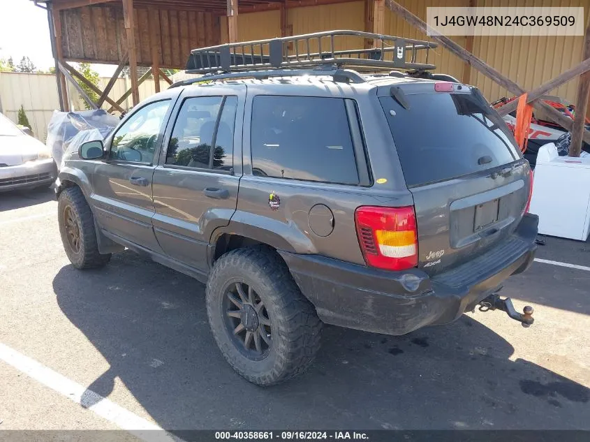 2004 Jeep Grand Cherokee Laredo VIN: 1J4GW48N24C369509 Lot: 40358661