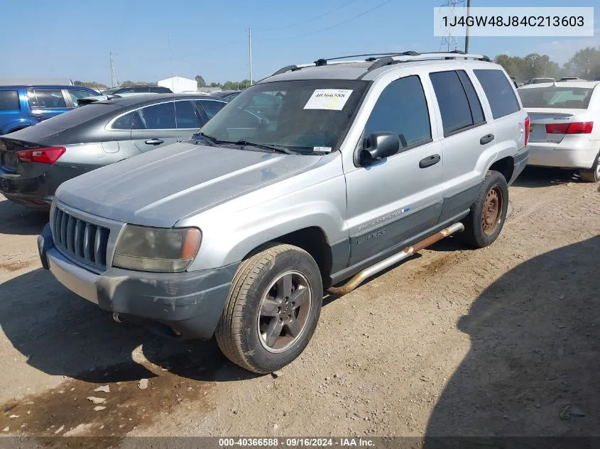 2004 Jeep Grand Cherokee Laredo VIN: 1J4GW48J84C213603 Lot: 40366588