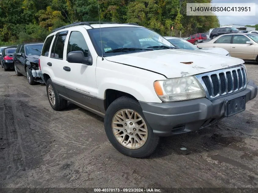 2004 Jeep Grand Cherokee Laredo VIN: 1J4GW48S04C413951 Lot: 40370173