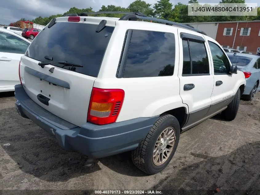 2004 Jeep Grand Cherokee Laredo VIN: 1J4GW48S04C413951 Lot: 40370173