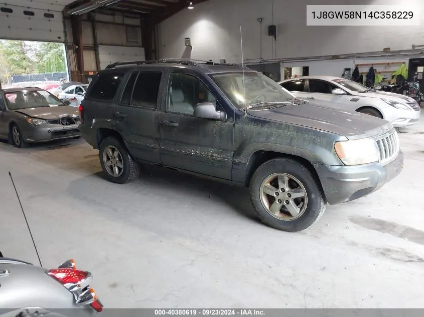 1J8GW58N14C358229 2004 Jeep Grand Cherokee Limited