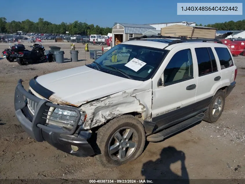 1J4GX48S64C422442 2004 Jeep Grand Cherokee Laredo