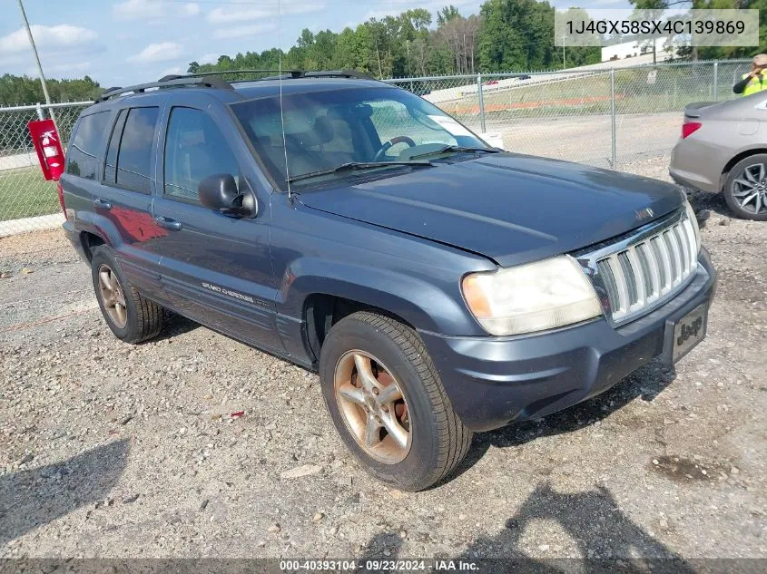 2004 Jeep Grand Cherokee Limited VIN: 1J4GX58SX4C139869 Lot: 40393104